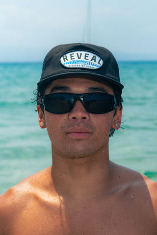 Seekers of Stoke 5 Panel Trucker Hat - Black