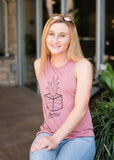 Pineapple Muscle Tank (Mauve)