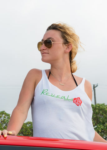 Women's Rose Tank (White)