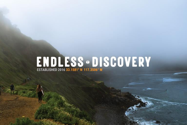 Endless discovery, seeker, seeking, adventure, discovery, t shirt, tees, faith, surfing, cliffs at beach, hawaii, tropical, ocean, vacation, surf trip, dawn patrol, morning surf
