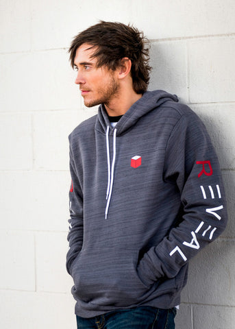 Marble Gray Fleece Hoodie