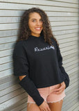 Rose cut-out Hoodie