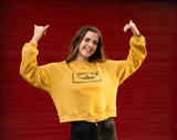 Fearless Crop Sweatshirt - Mustard