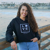 Love Always Crop Hoodie (Black)
